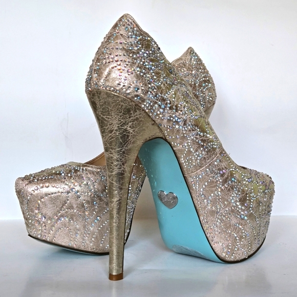 Betsey Johnson - Blue by Betsey Johnson platform heels size 9.5B - Picture 8 of 11